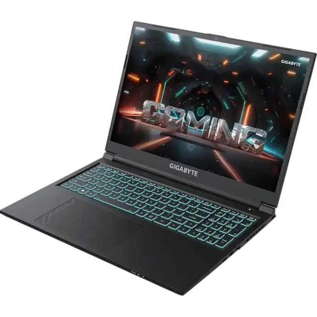 Ноутбук Gigabyte G6 MF (Intel Core i7-12650H/16"/IPS/1920x1200/165Hz/16Gb/512Gb SSD/RTX4050 6Gb/NoOS) Black MF-G2KZ853SD - фото